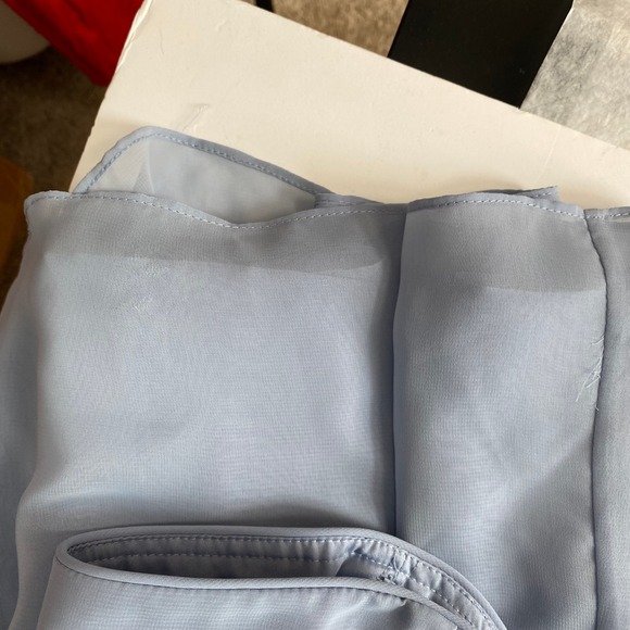 Jordan Light Blue Strapless Sparkle Chiffon Formal Prom Bridesmaid Wedding Guest - Picture 11 of 11